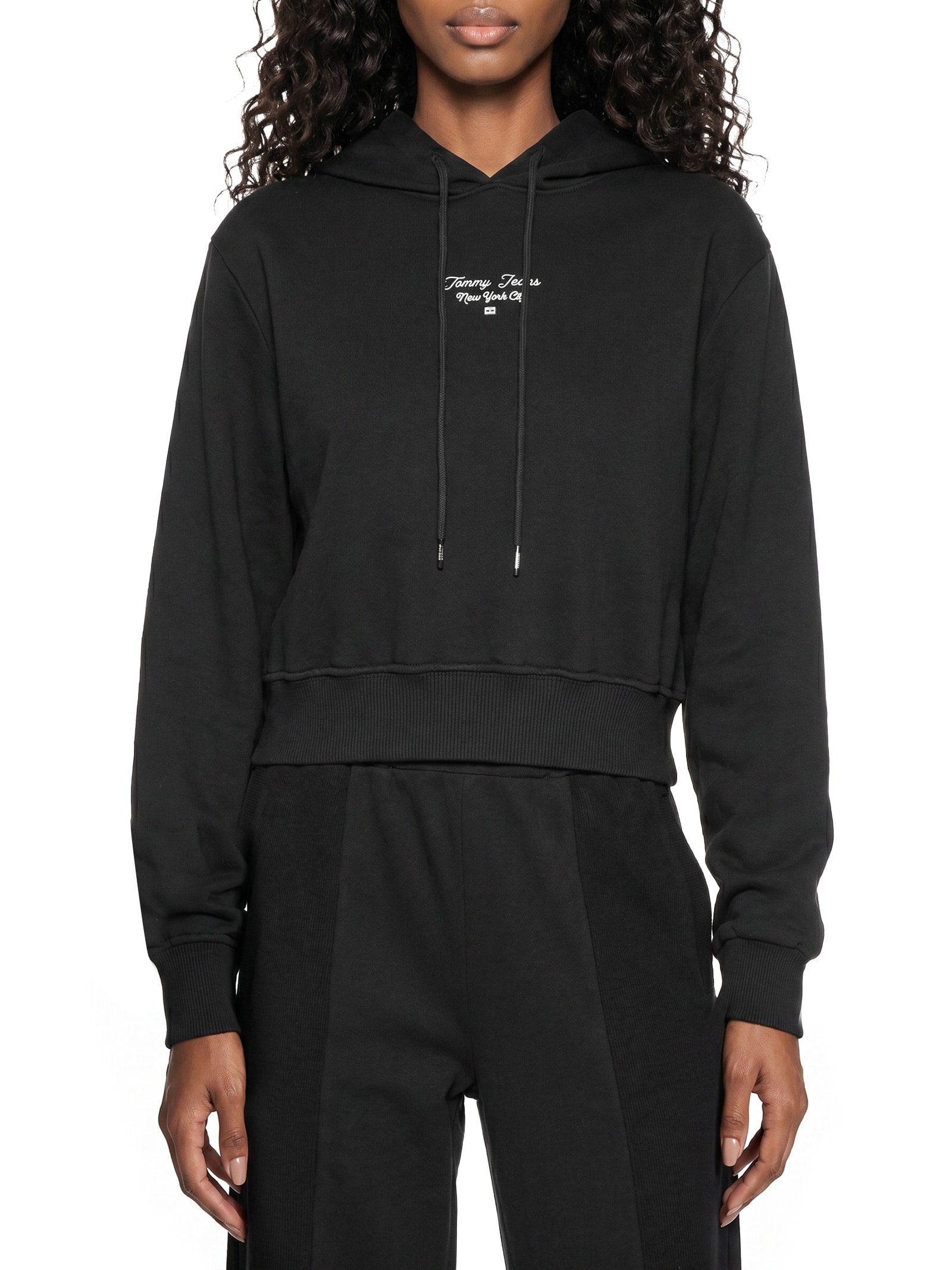 Moletom Feminino Essential Logo Hoodie – Preto Tommy Jeans