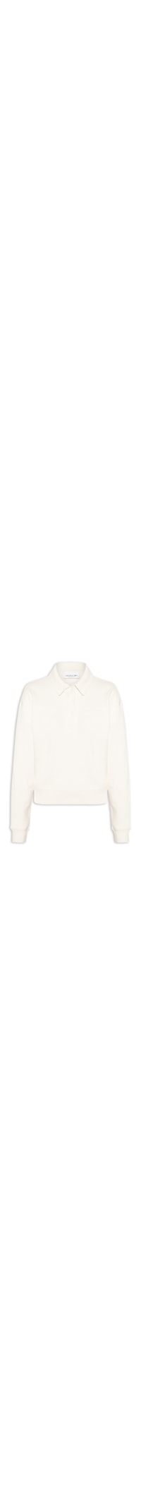 Moletom Feminino Polo Embossed - Off White