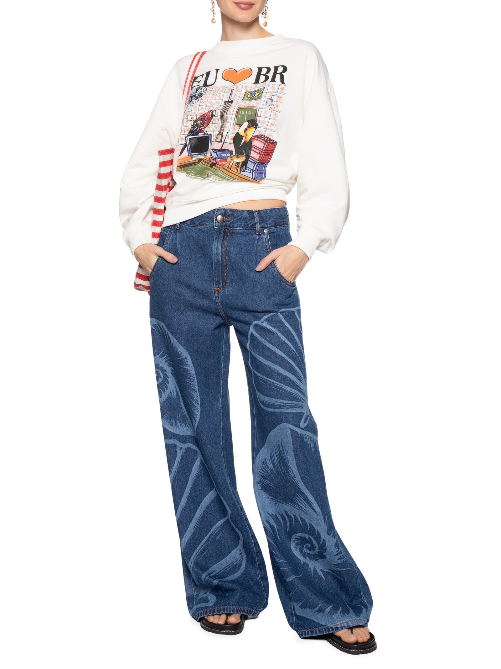 Moletom Feminino Sinuca de Bar – Branco Farm