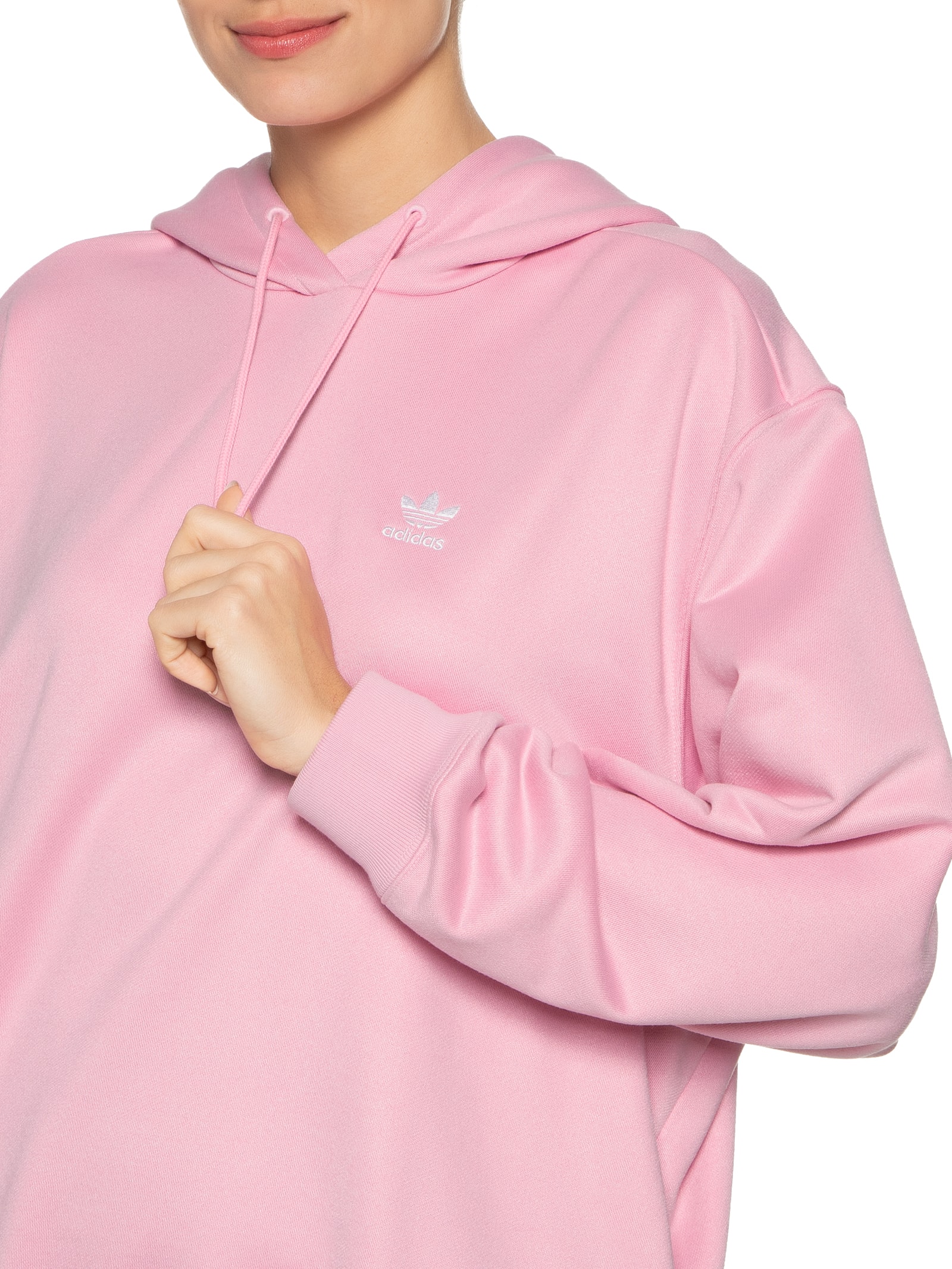 Adidas Feminina Blusa De Moletom Adidas Rosa Blusa Moletom