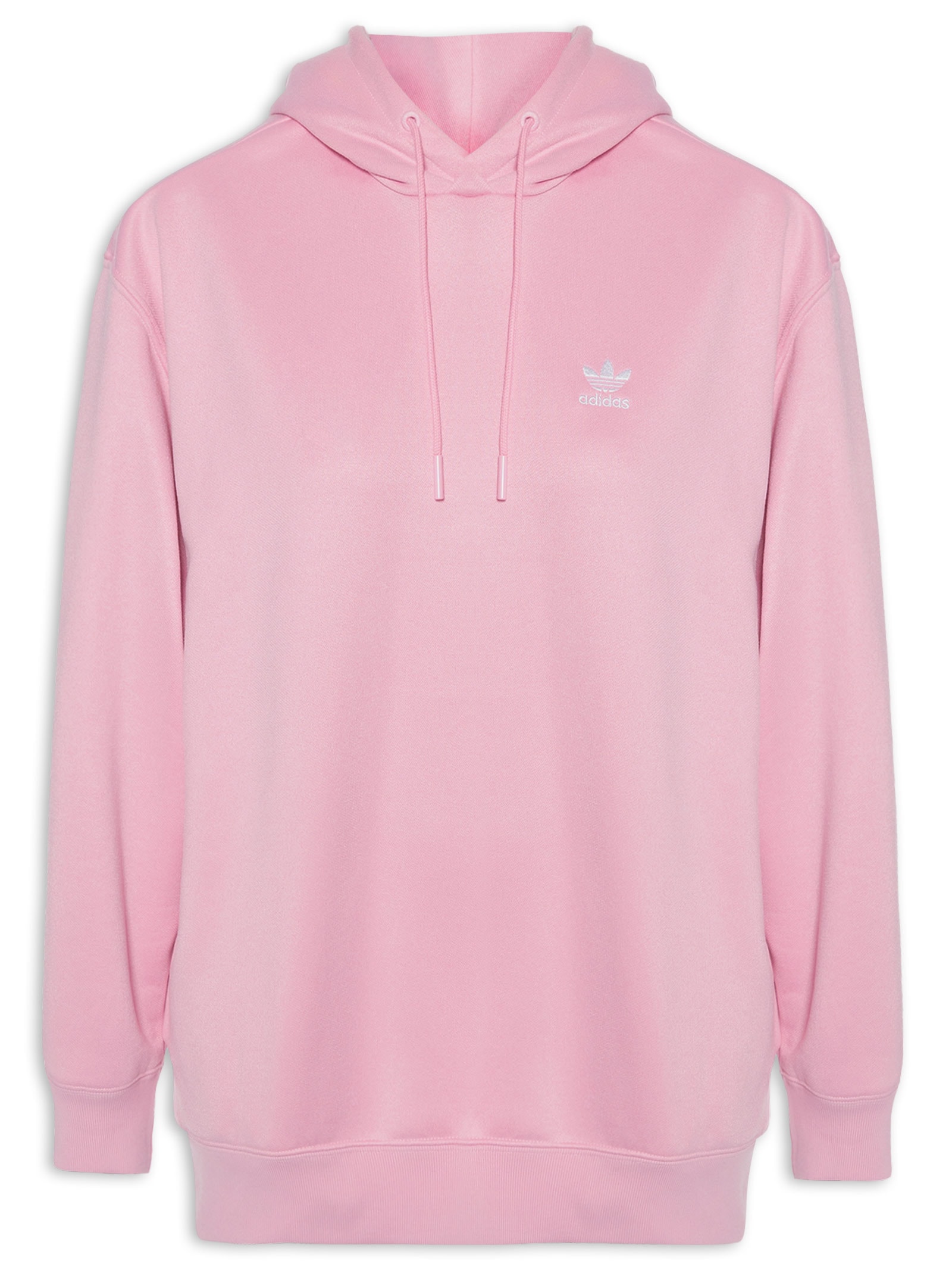 Adidas Originals Moletom Feminino Trefoil Com Capuz Rosa