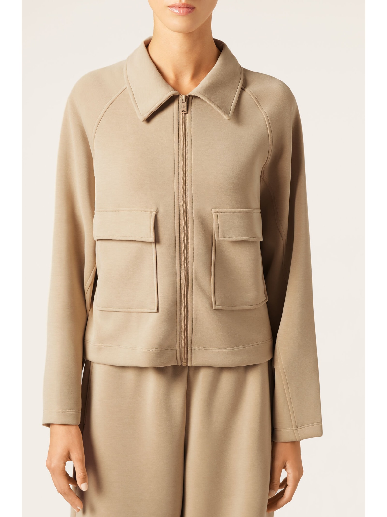 Moletom Luxe Lounge Com Bolsos Bege Calzedonia