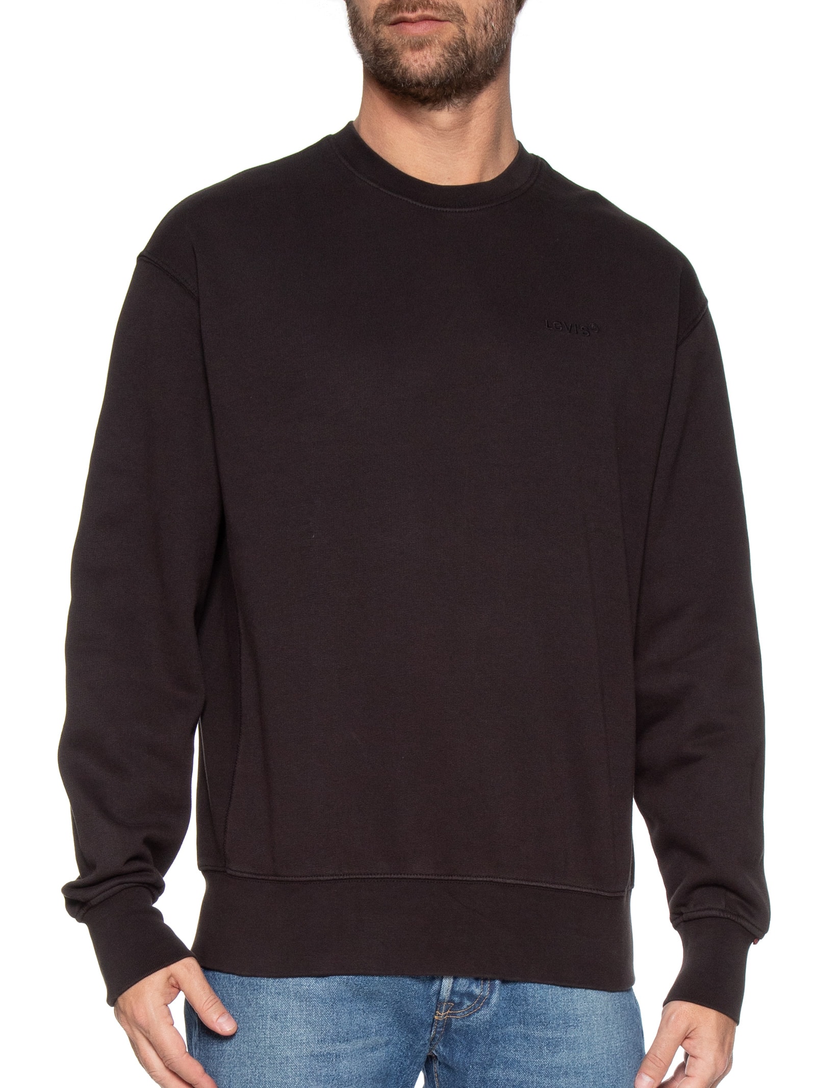 Moletom Masculino Authentic Gola Careca Preto Levi's
