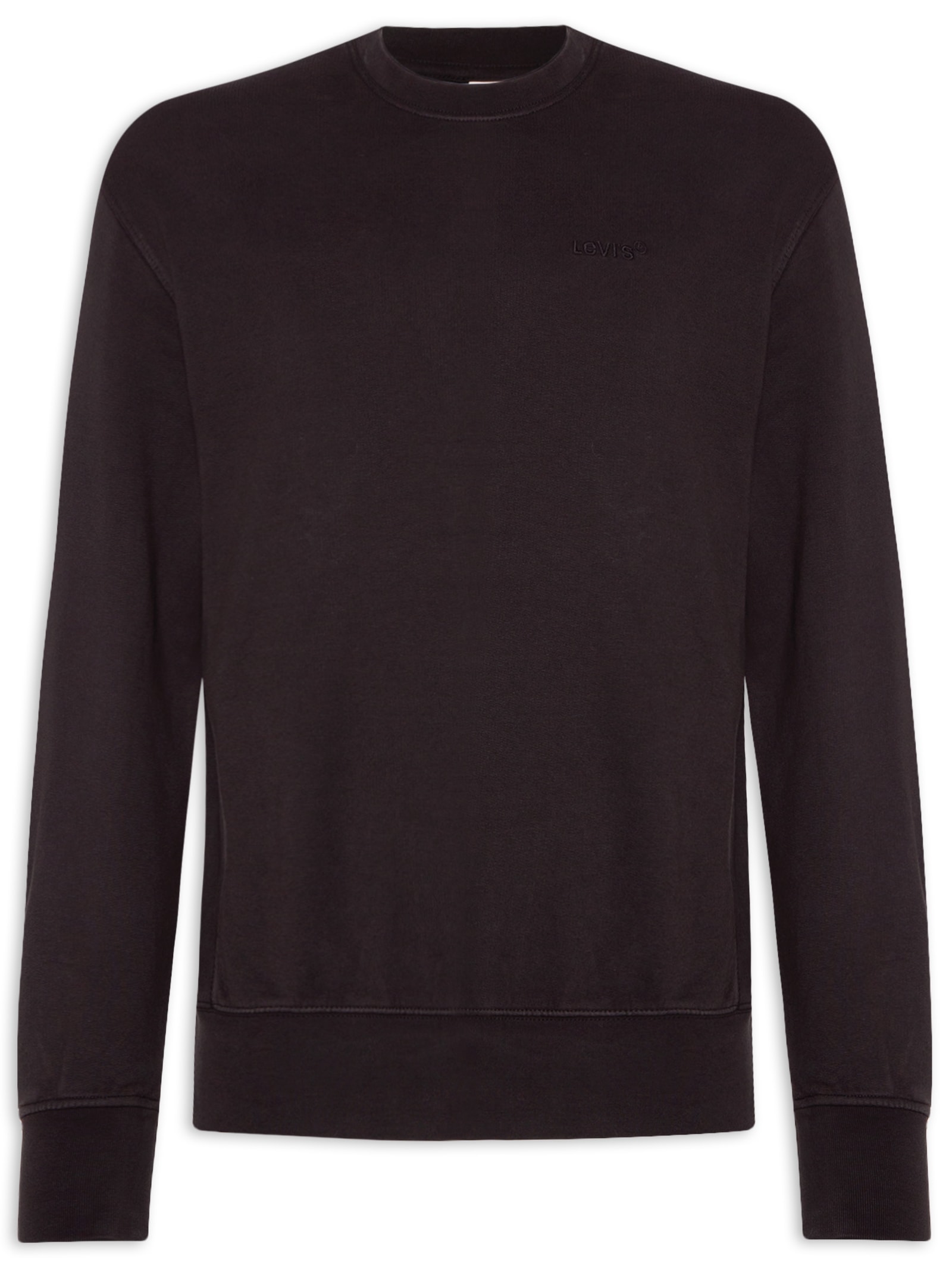 Moletom Masculino Authentic Gola Careca Preto Levi's