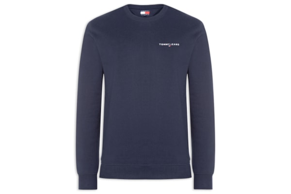 Moletom Masculino Básico Regular Fit Logo TJ Linear – Azul