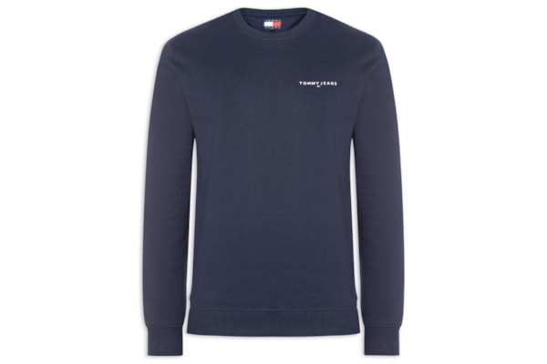 Moletom Masculino Básico Regular Fit Logo TJ Linear – Azul