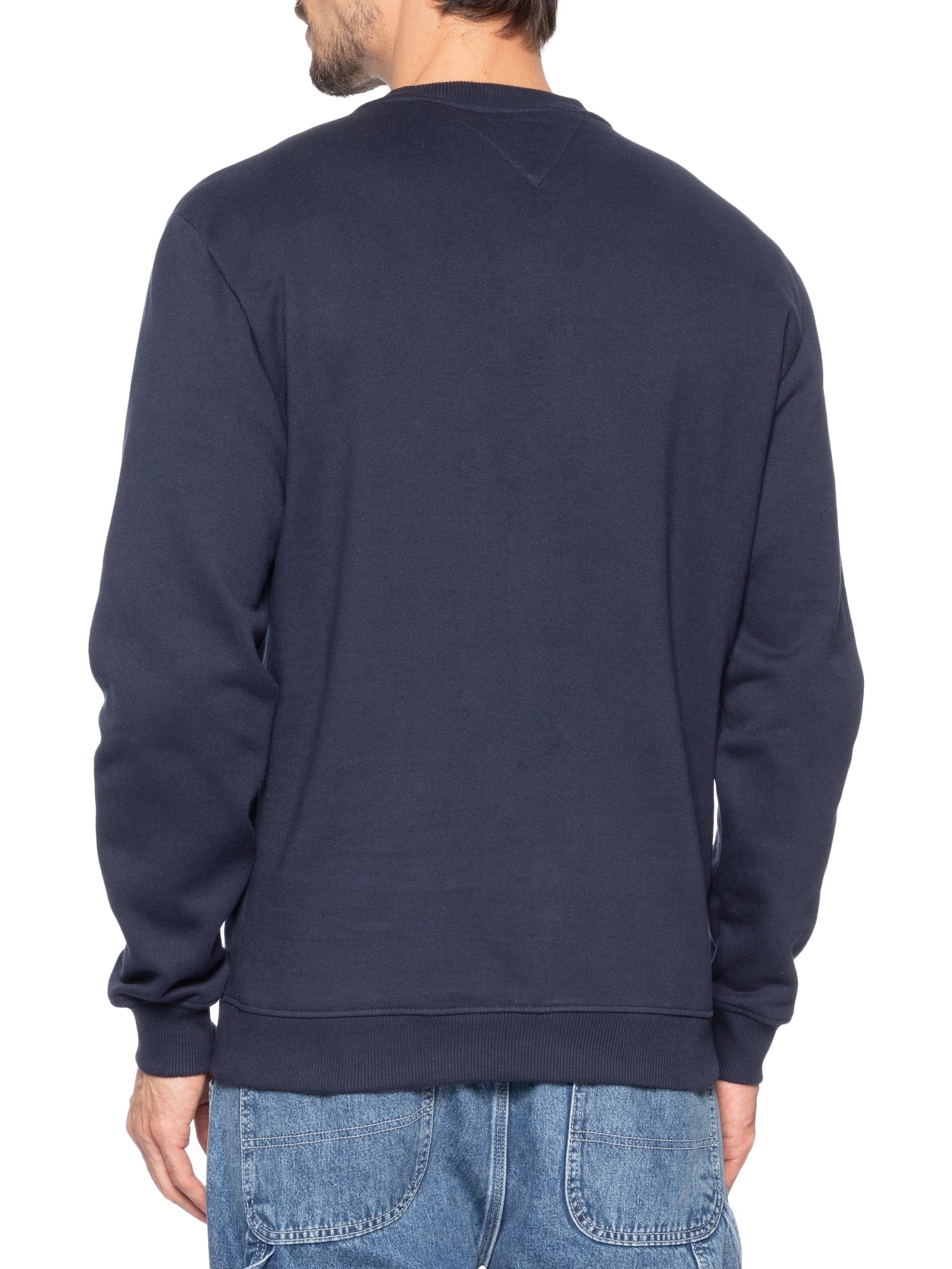 Moletom Masculino Básico Regular Fit Logo TJ Linear – Azul Tommy Jeans