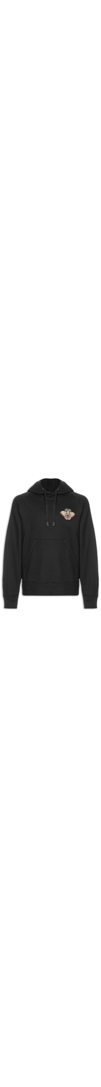 Moletom Masculino Butterfly Embroidered - Preto