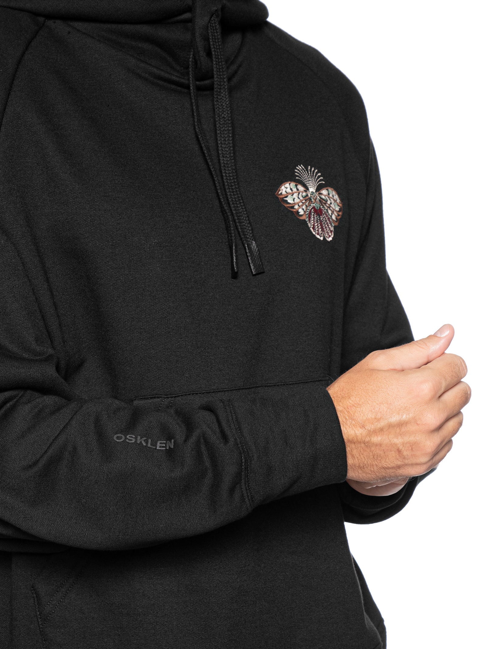 Moletom Masculino Butterfly Embroidered Preto Osklen