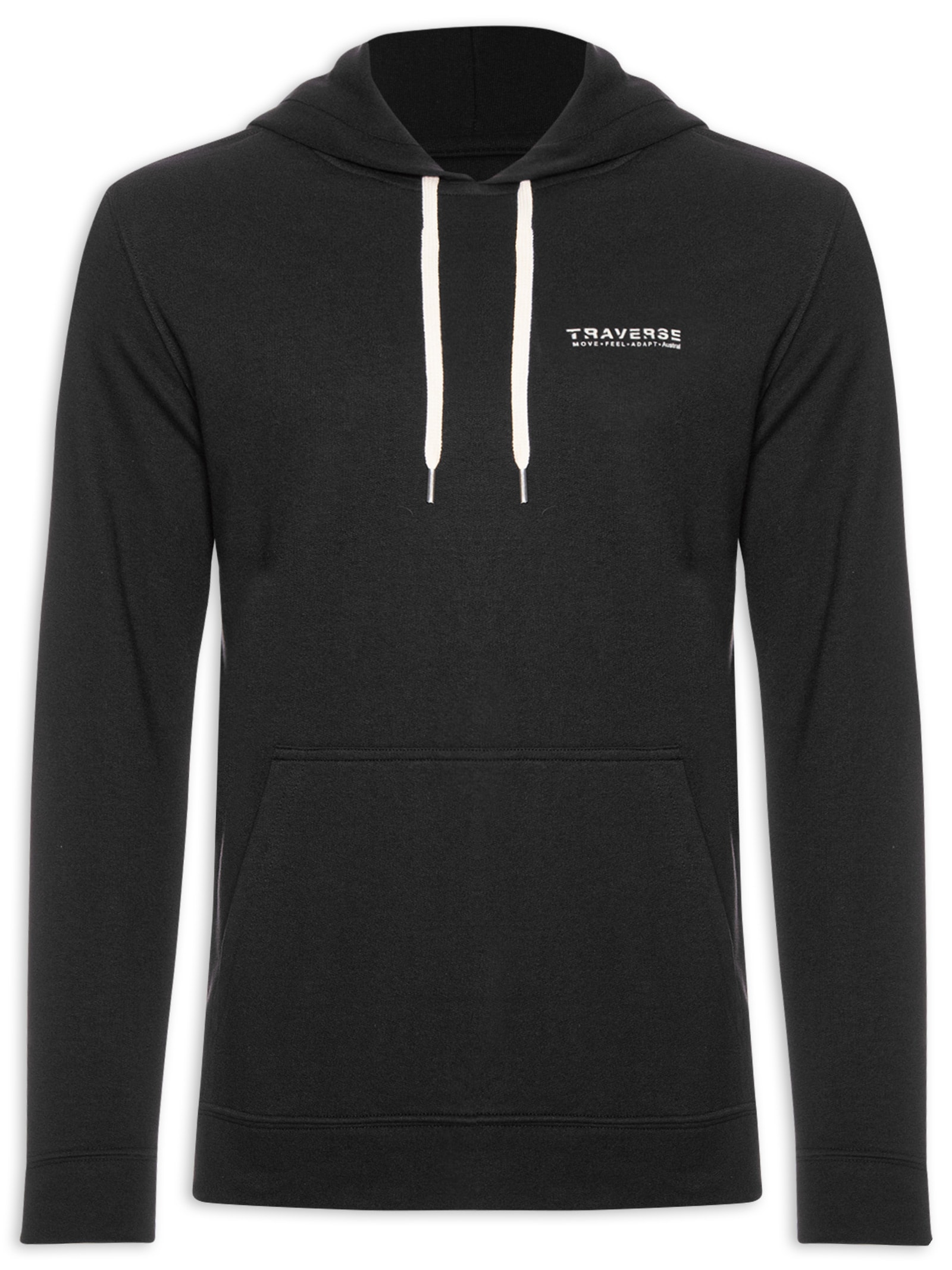 Moletom Masculino Capuz Traverse Preto Austral