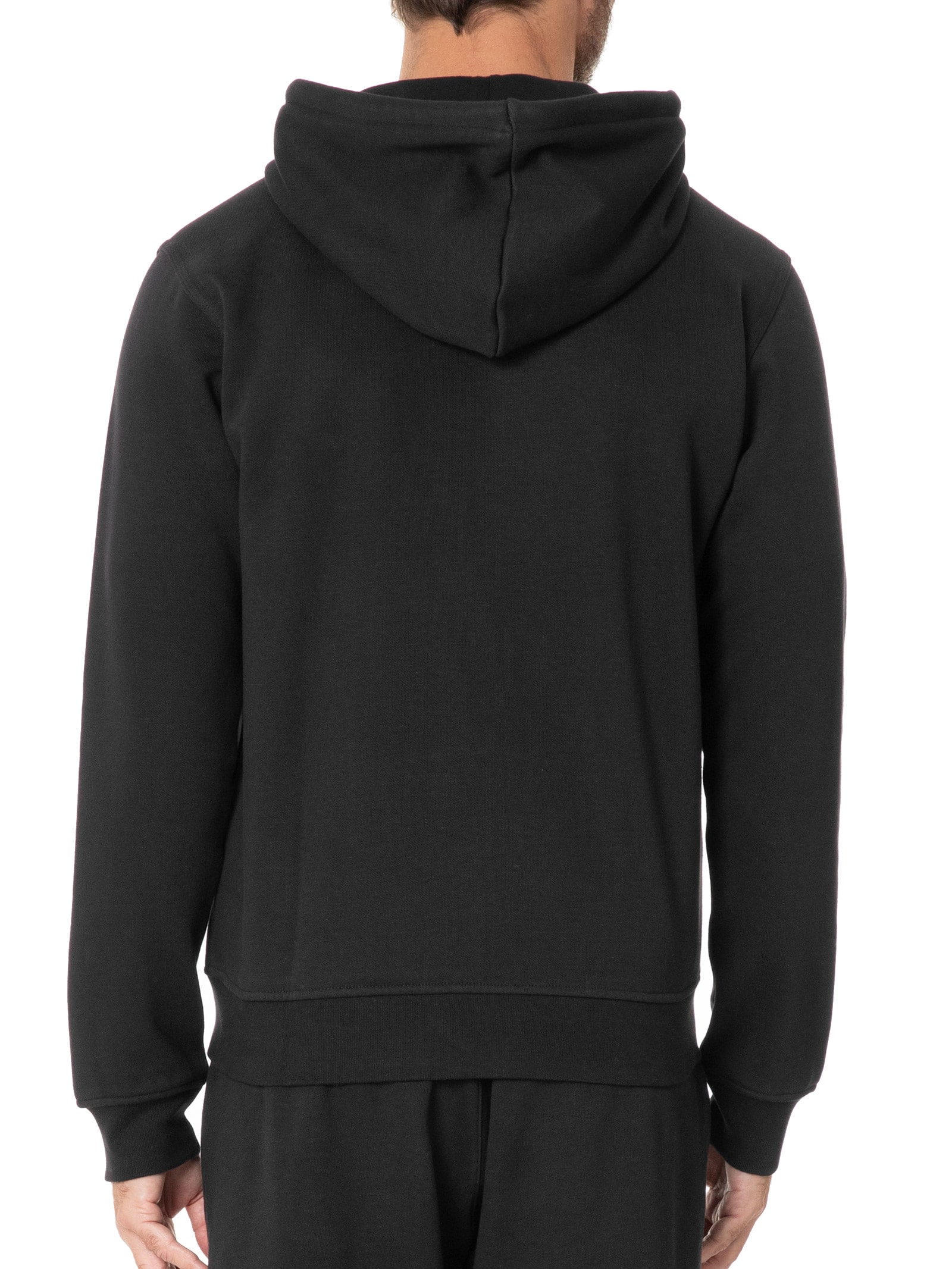 Moletom Masculino  Capuz Zíper Trefoil Essentials Preto Adidas Originals