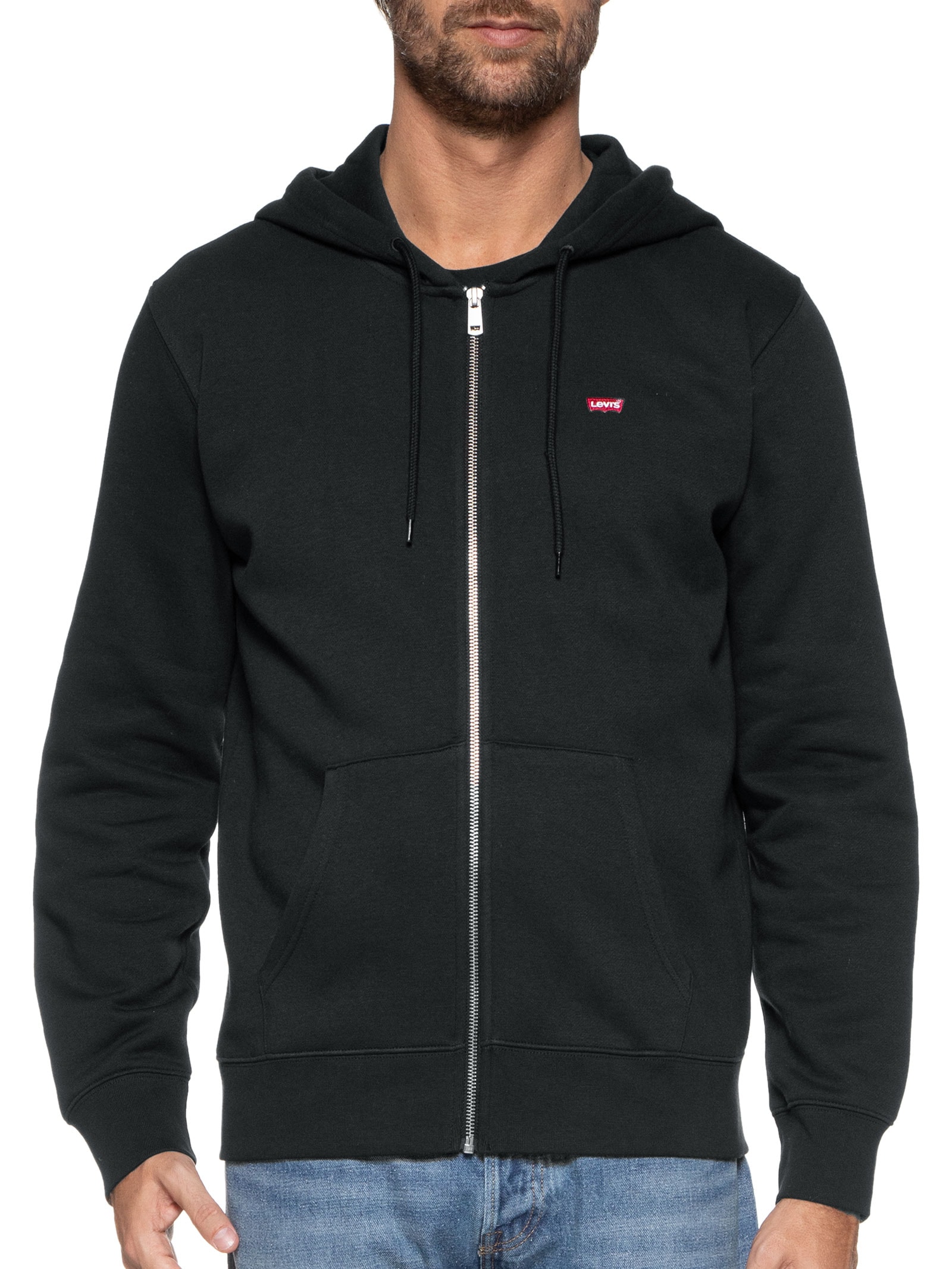 Moletom Masculino Classic Fit Com Zíper Preto Levi's