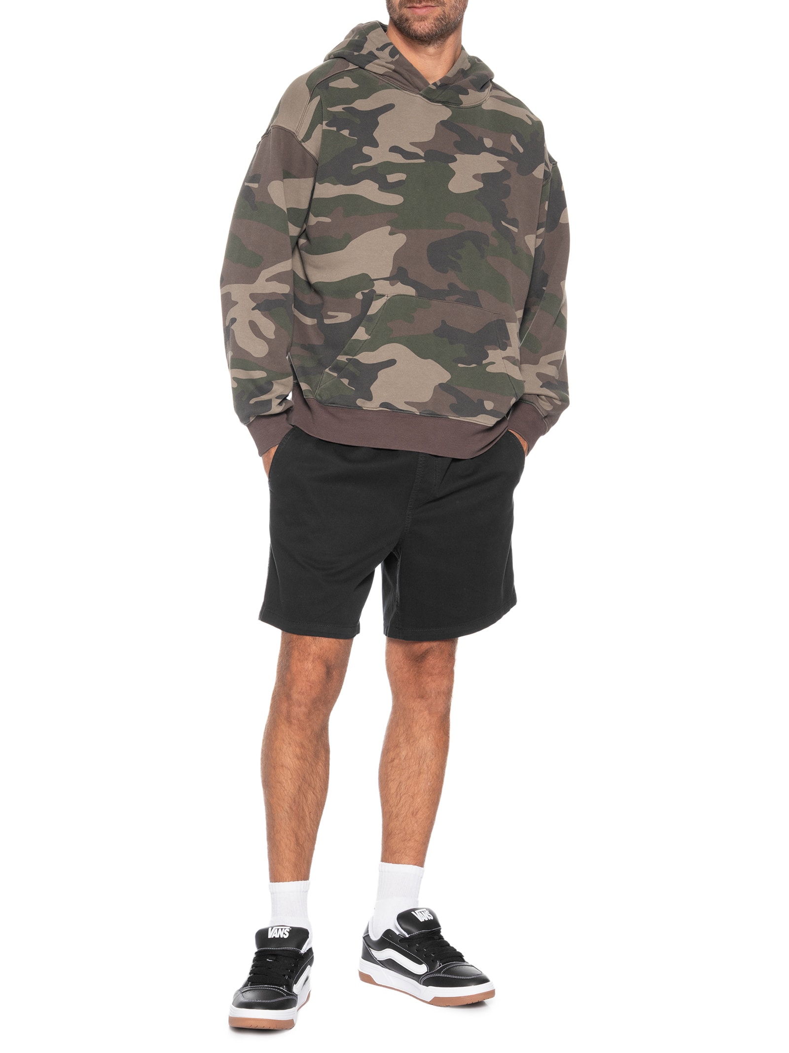 Moletom Masculino Com Capuz Camo Box Fit Hoodie Verde Cotton On