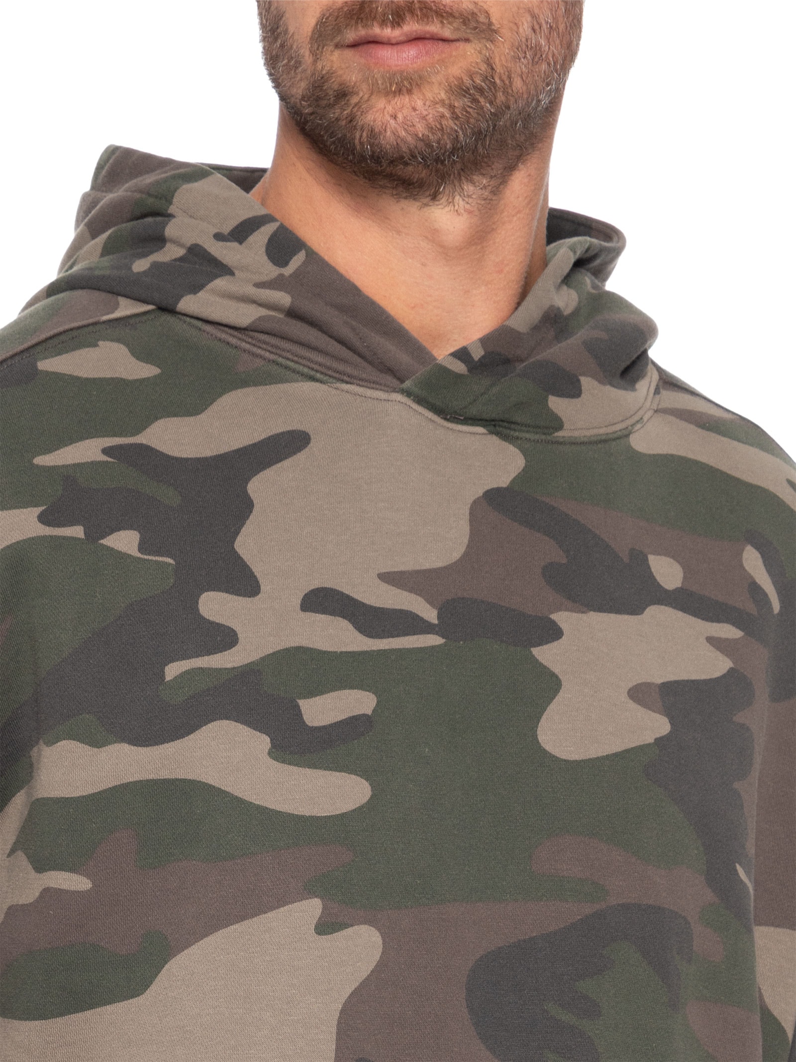 Moletom Masculino Com Capuz Camo Box Fit Hoodie Verde Cotton On