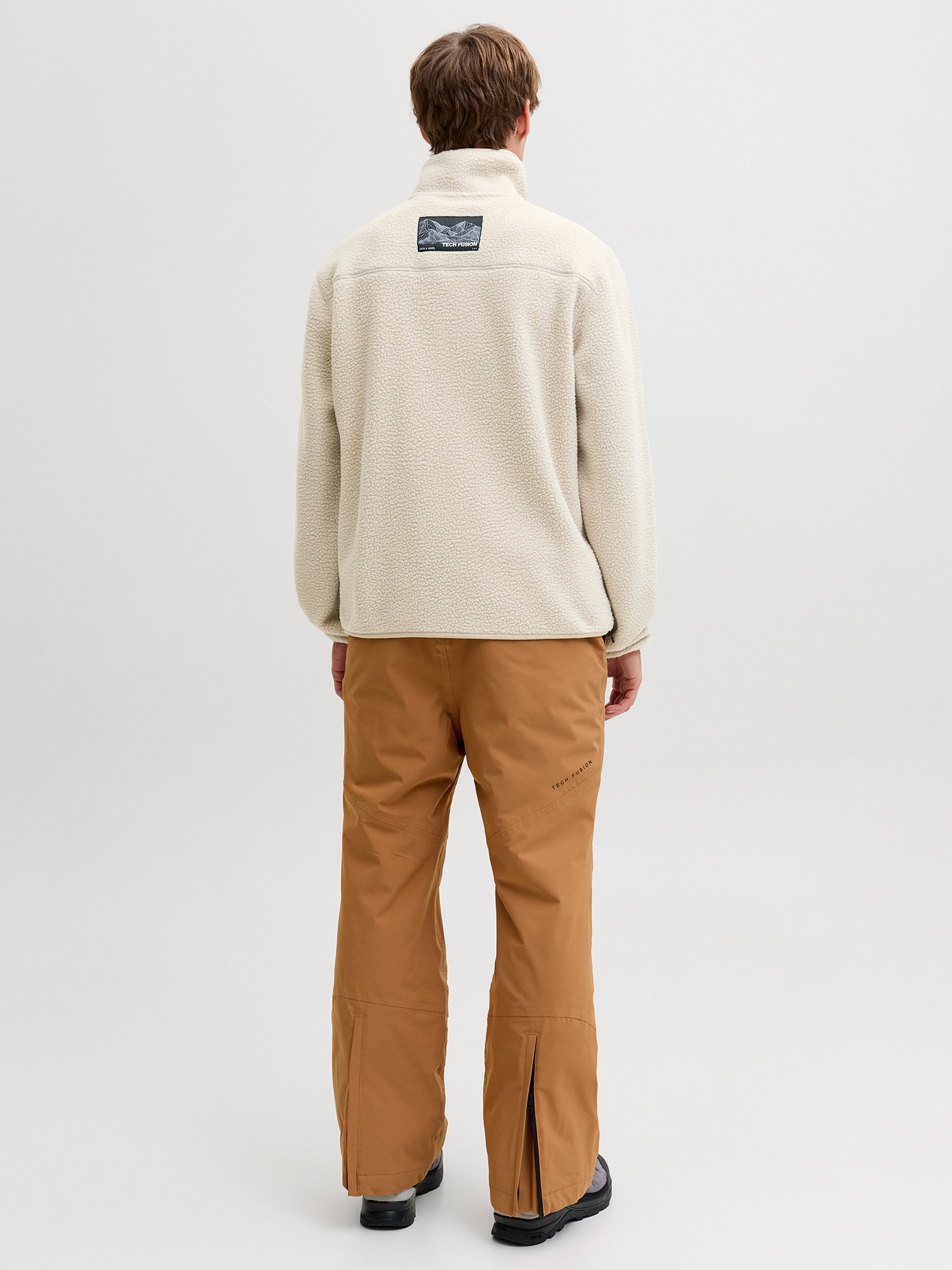 Moletom Masculino Com Zíper Cinza Jack & Jones