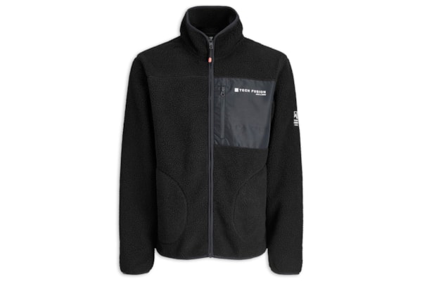 Moletom Masculino Com Zíper - Preto