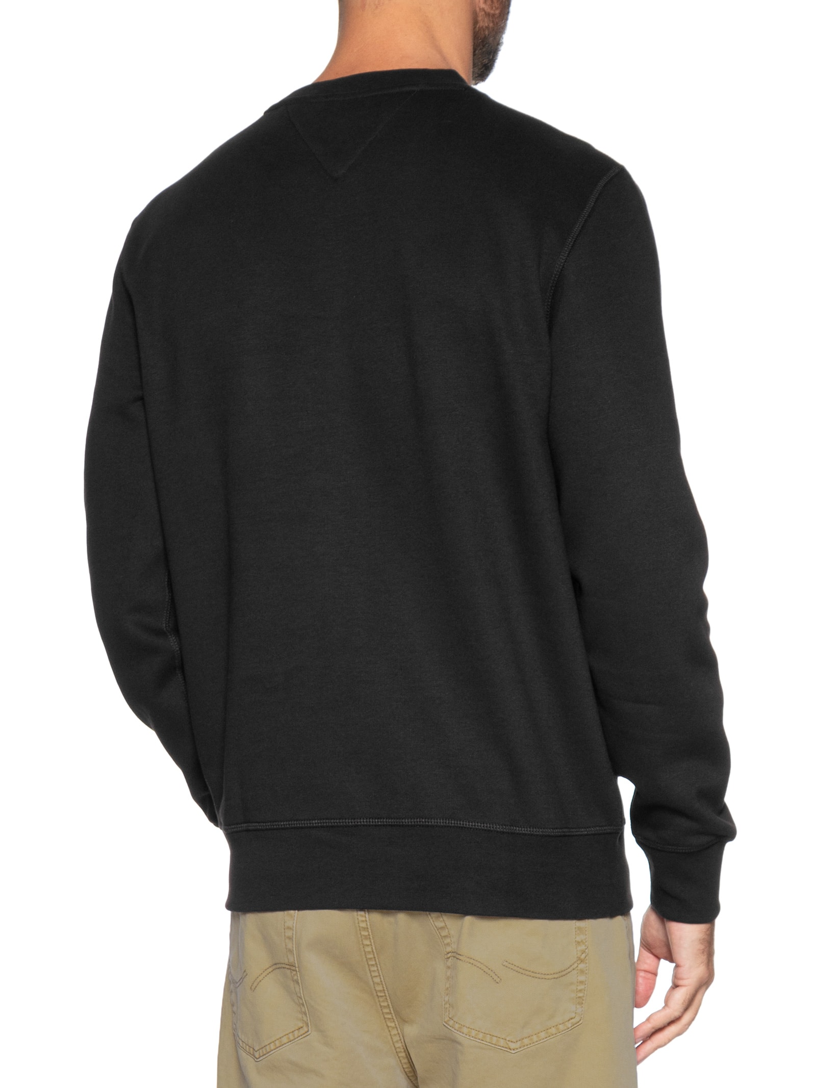 Moletom Masculino Essential Fleece Gola Preto Tommy Hilfiger