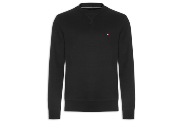 Moletom Masculino Essential Fleece Gola - Preto