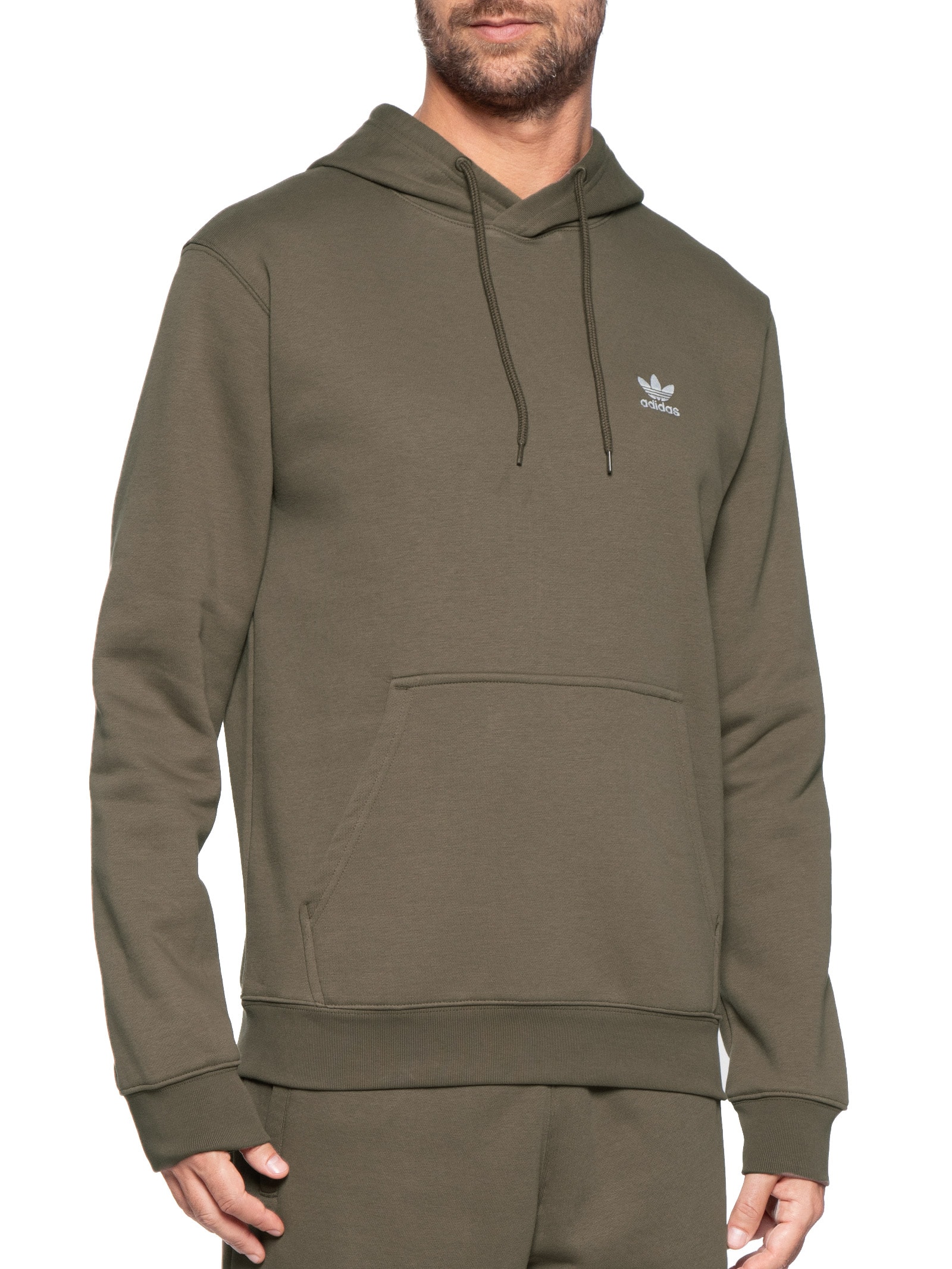 Moletom Masculino Essentials Com Capuz Adidas Originals Marrom