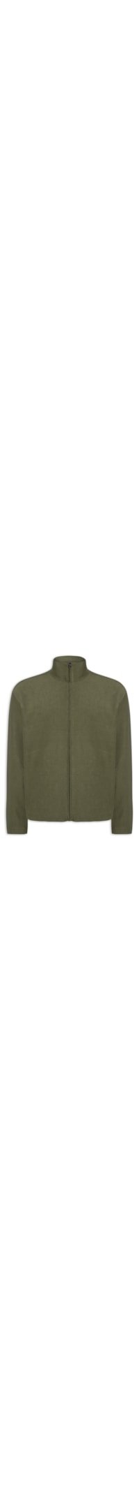Moletom Masculino Full Zíper Canelado Trekking - Verde