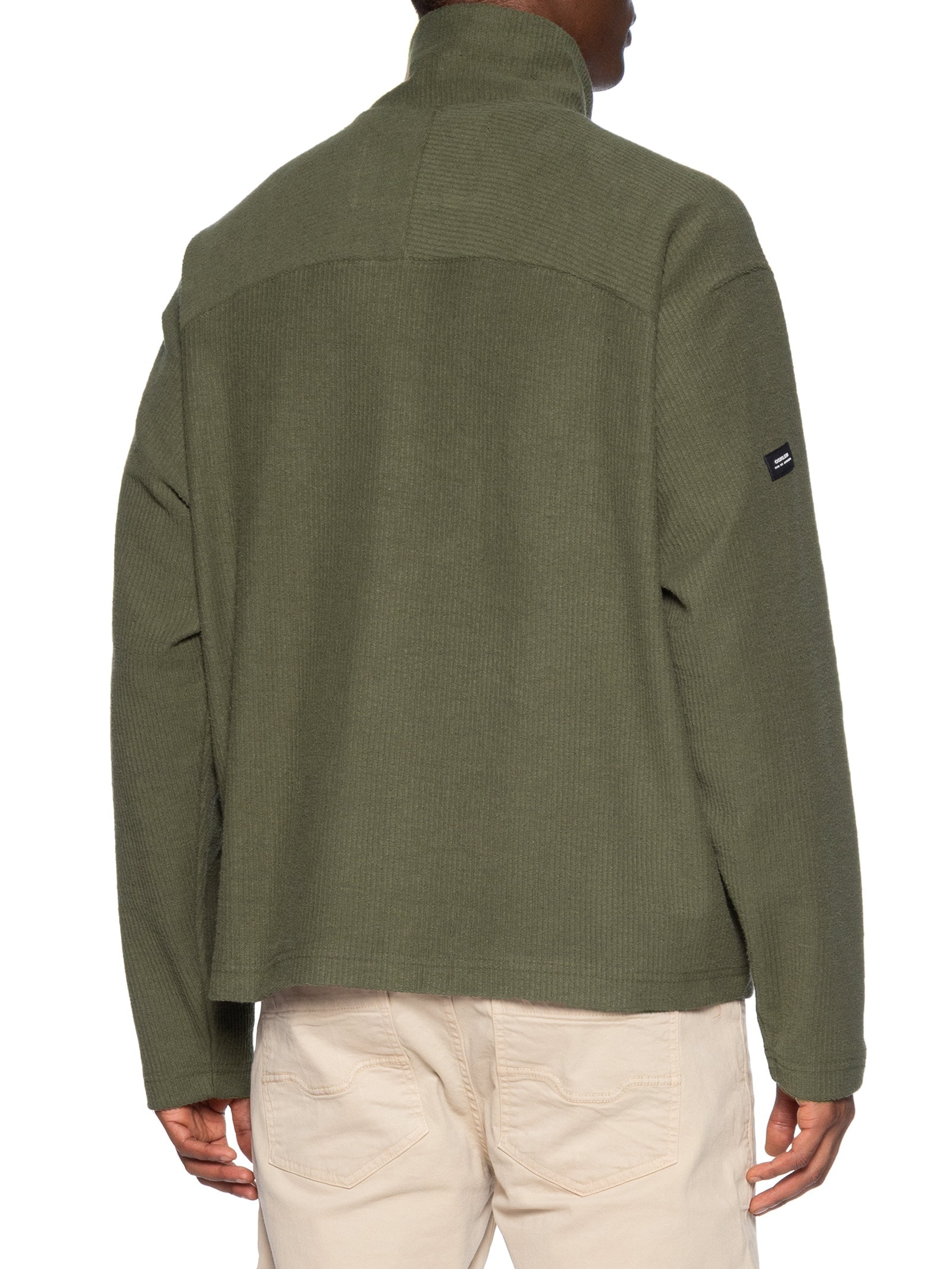 Moletom Masculino Full Zíper Canelado Trekking Verde Osklen