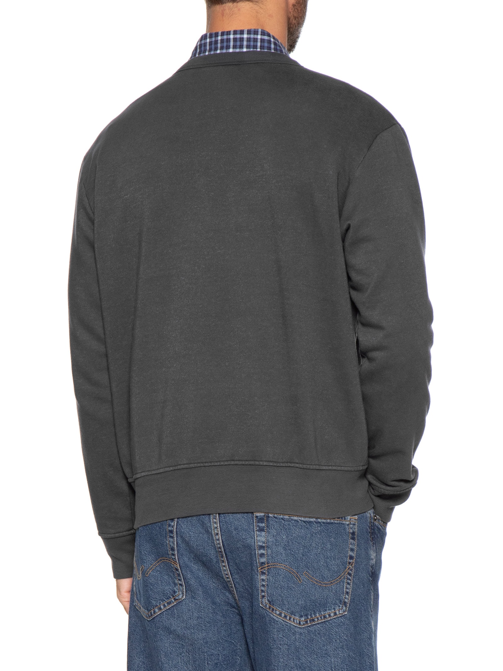 Moletom Masculino Gola Careca Estampa Logo Preto Jack & Jones