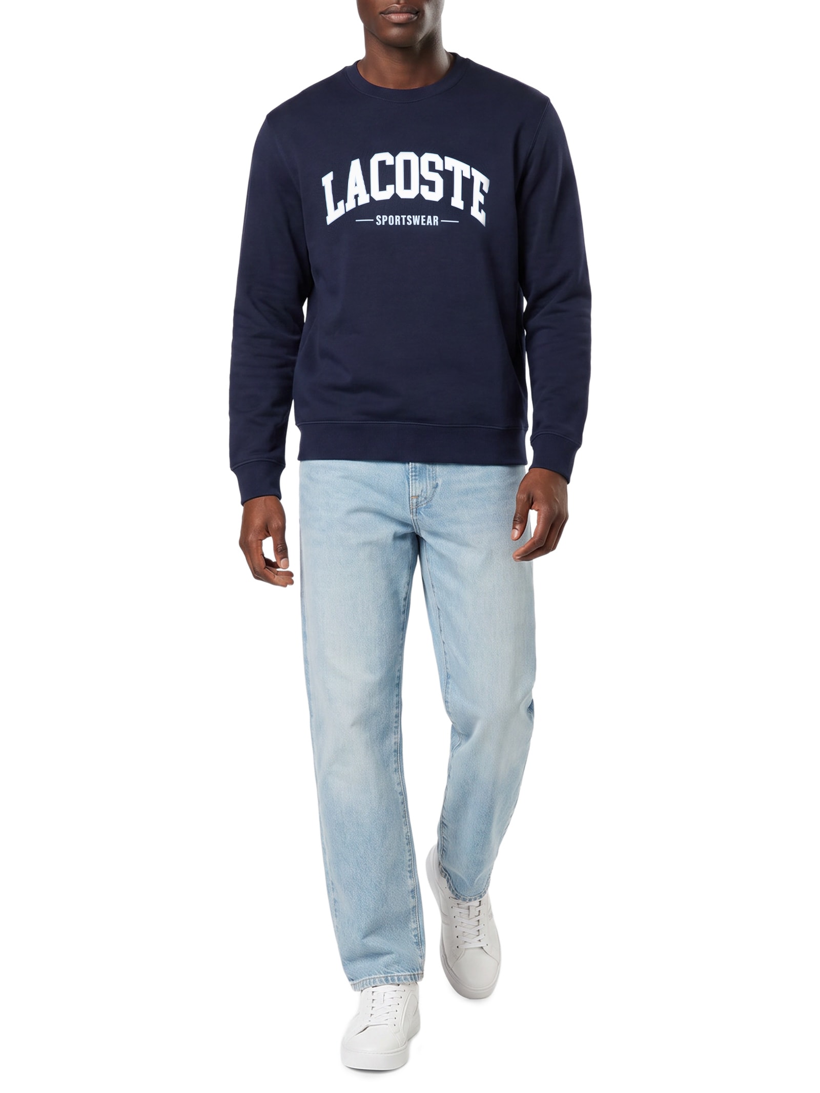 Moletom Masculino Gola Careca Sem Capuz – Azul Lacoste