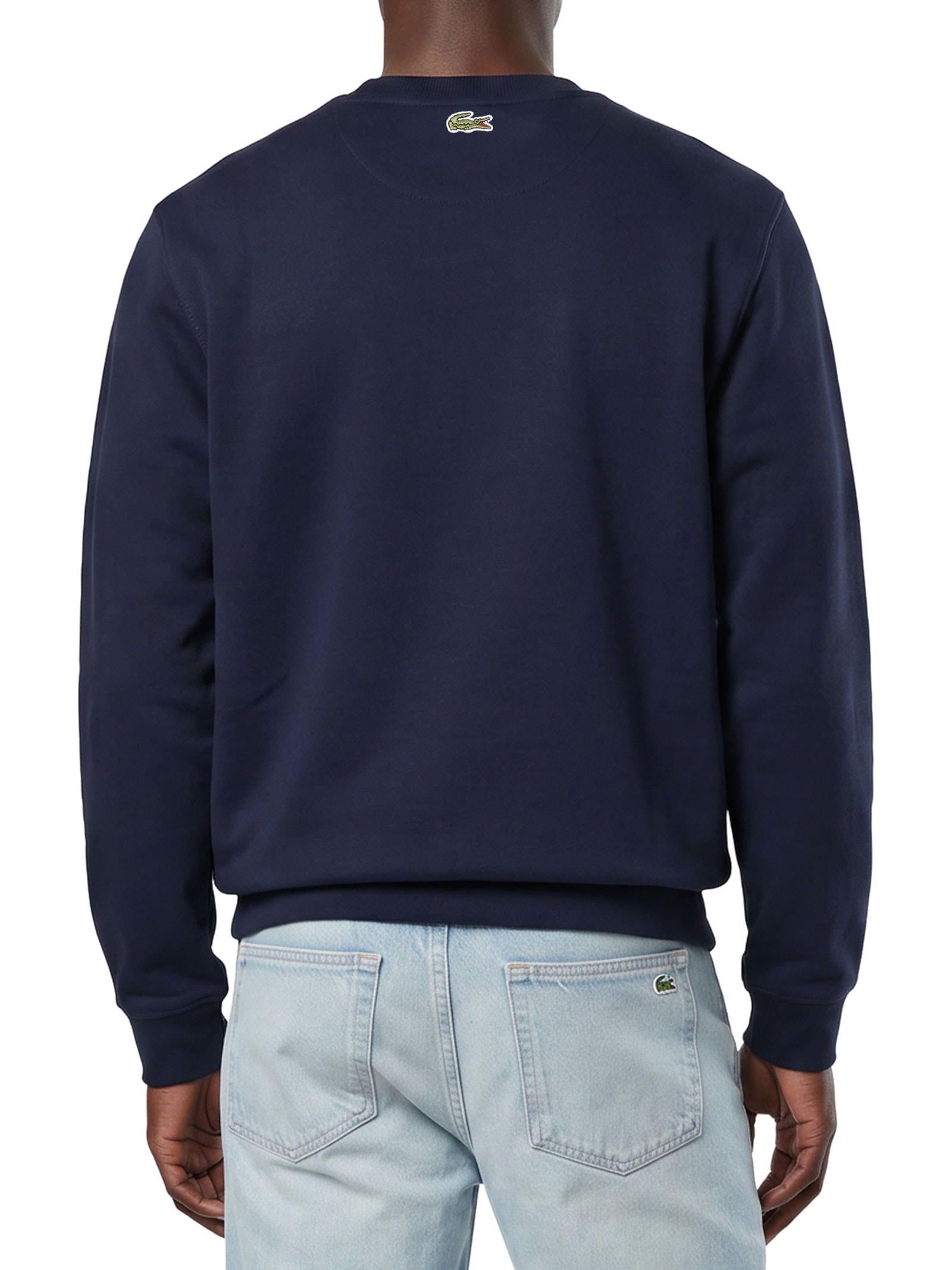 Moletom Masculino Gola Careca Sem Capuz – Azul Lacoste