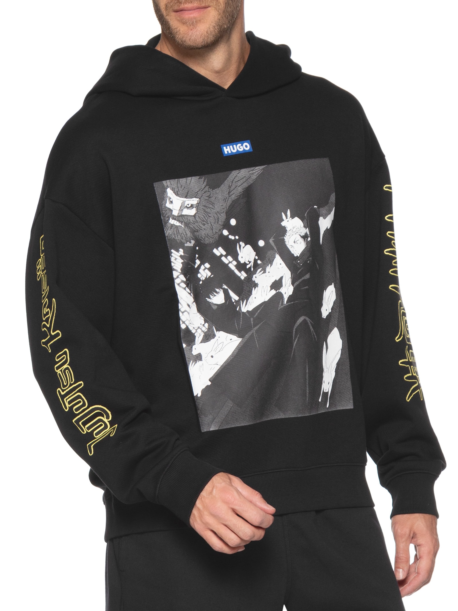 Moletom Masculino Jujutsu Kaisen Hooded Yuji Preto Hugo