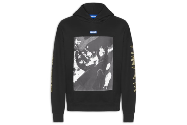 Moletom Masculino Jujutsu Kaisen Hooded Yuji - Preto