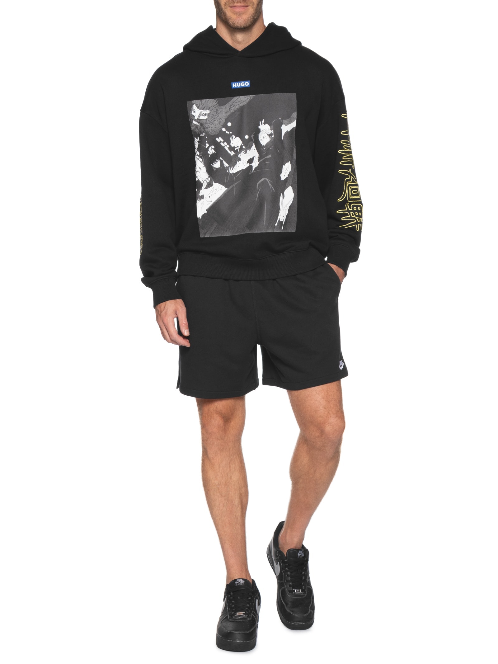 Moletom Masculino Jujutsu Kaisen Hooded Yuji Preto Hugo