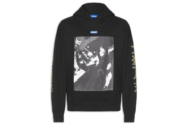 Moletom Masculino Jujutsu Kaisen Hooded Yuji - Preto