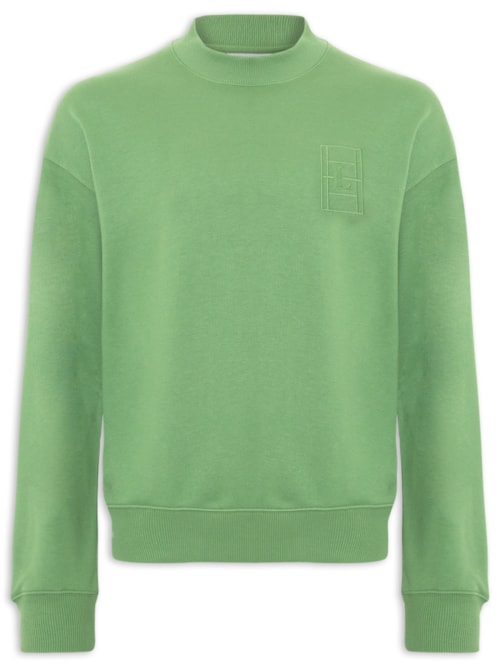 Moletom Masculino Loose Fit Quadra – Verde
