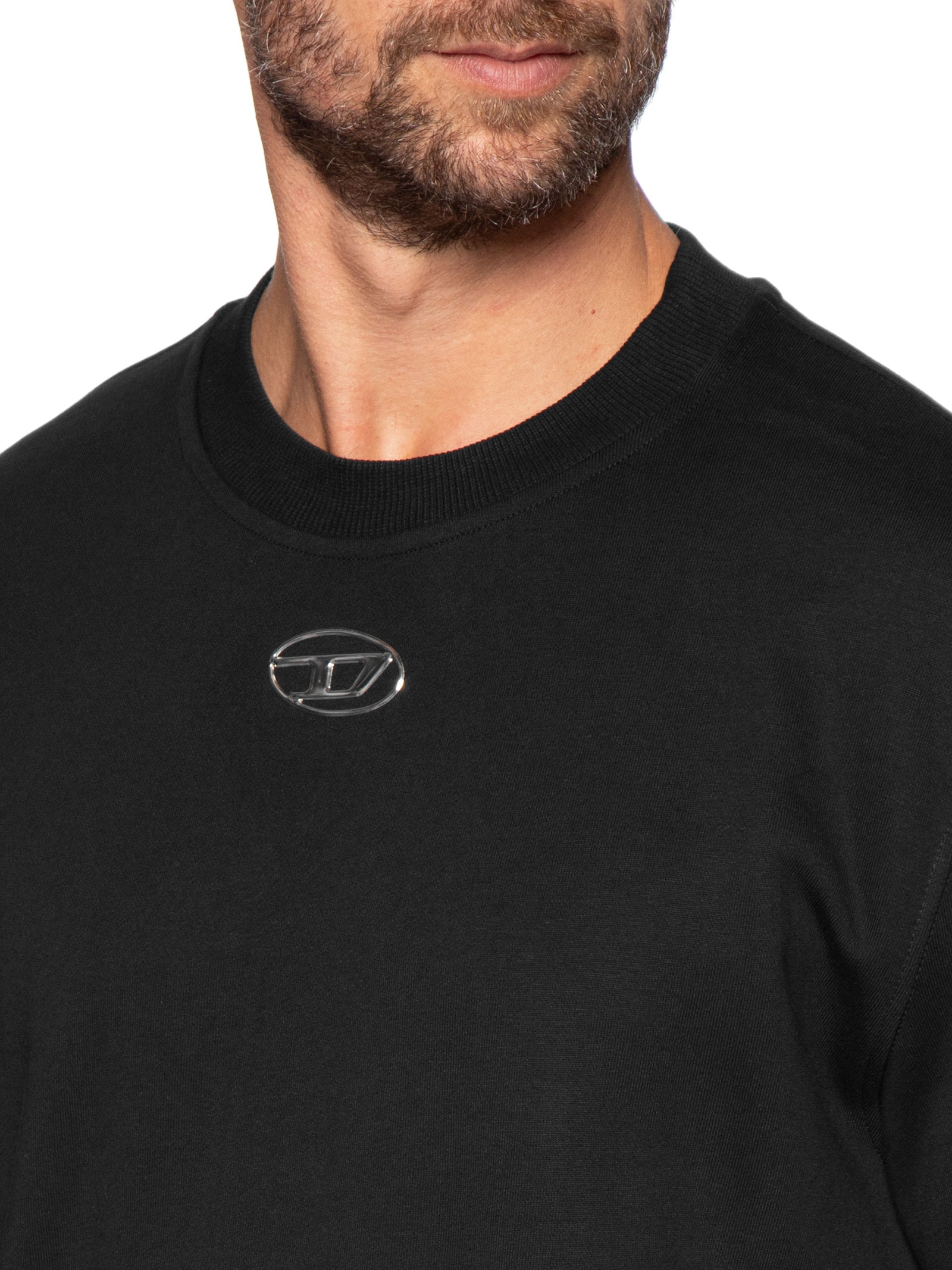 Moletom Masculino Manga Curta S-Cooling Preto Diesel