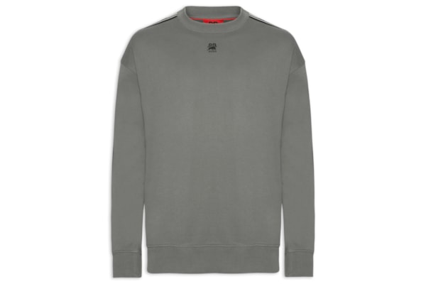 Moletom Masculino Oversized Crew Neck Dustrip_Rb - Cinza