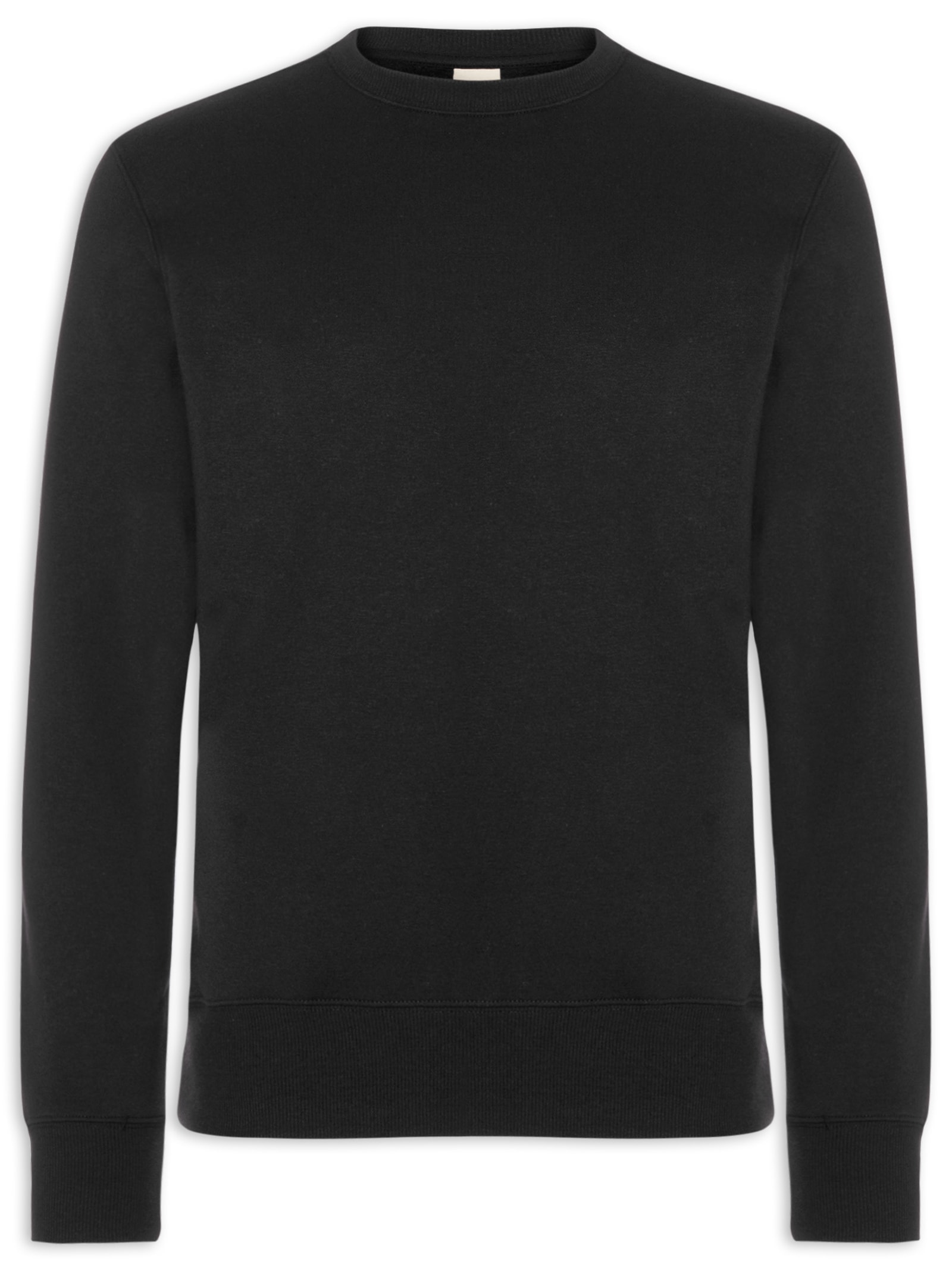 Moletom Masculino Regula Fit Gola Careca Preto Hering