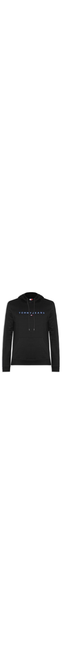 Moletom Masculino Regular Fit Bordado Com Capuz - Preto