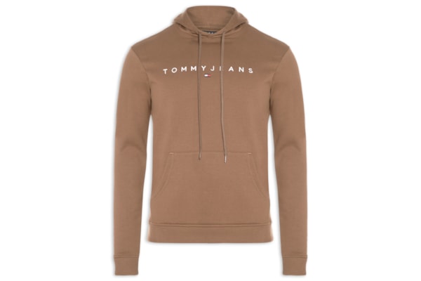 Moletom Masculino Regular Fit com Capuz – Marrom