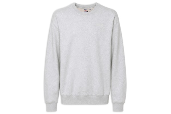 Moletom Masculino Relaxed Fit Authentic Crew-Neck - Cinza
