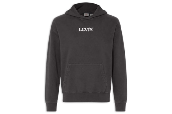 Moletom Masculino Relaxed Fit Com Capuz Sunset Graphic - Preto