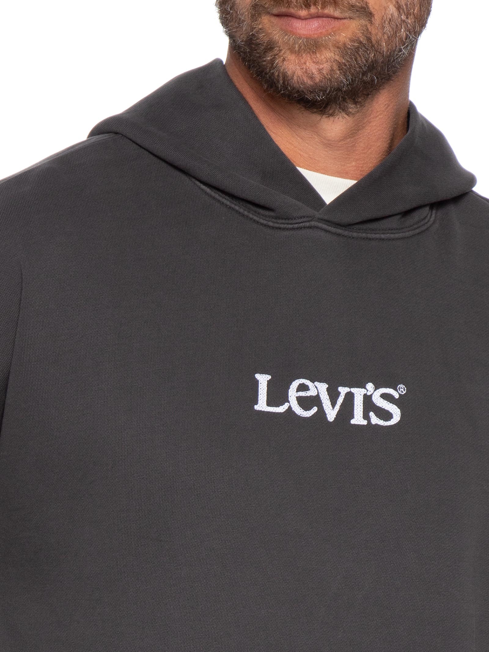 Moletom Masculino Relaxed Fit Com Capuz Sunset Graphic Preto Levi's