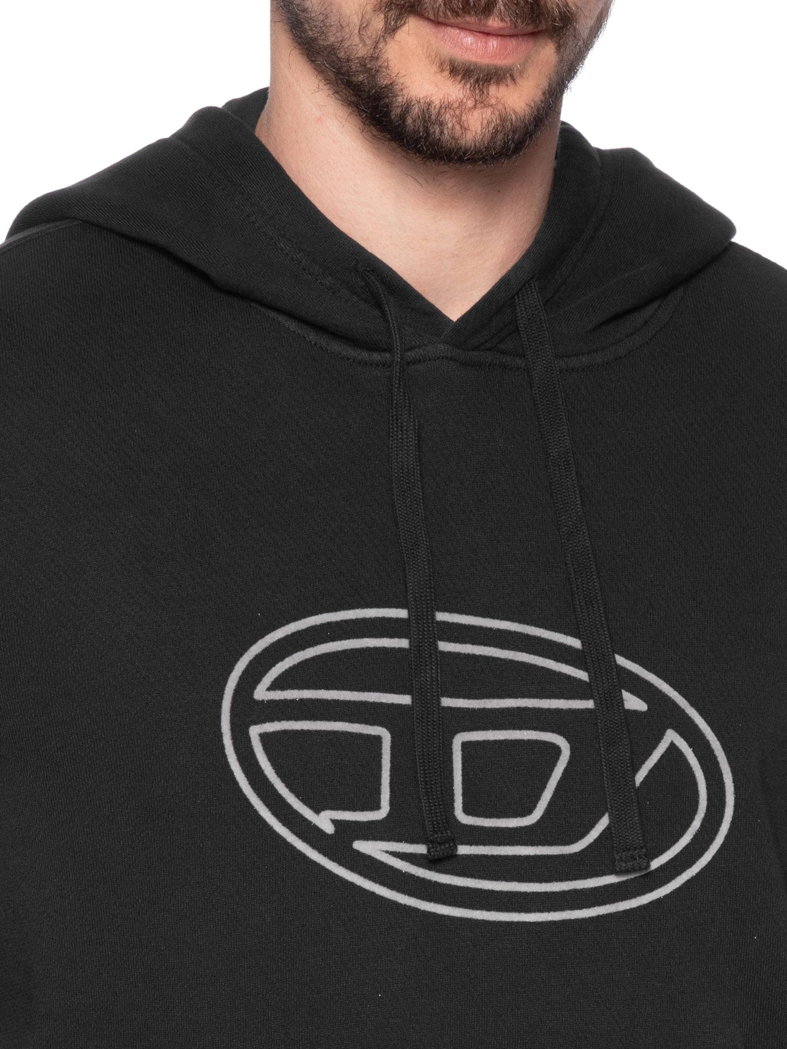 Moletom Masculino S-Ginn-Hood-E4 Preto Diesel