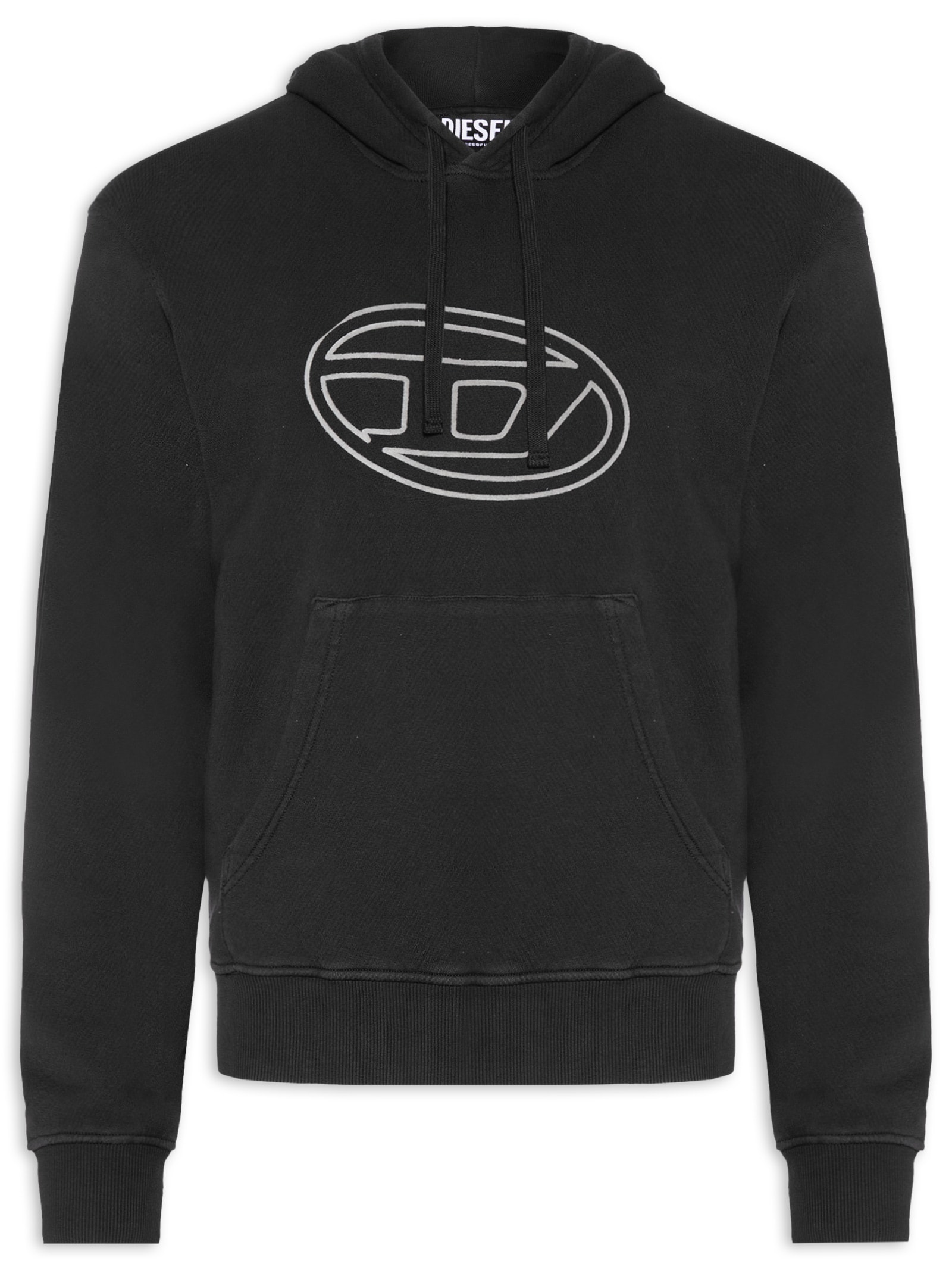 Moletom Masculino S-Ginn-Hood-E4 Preto Diesel