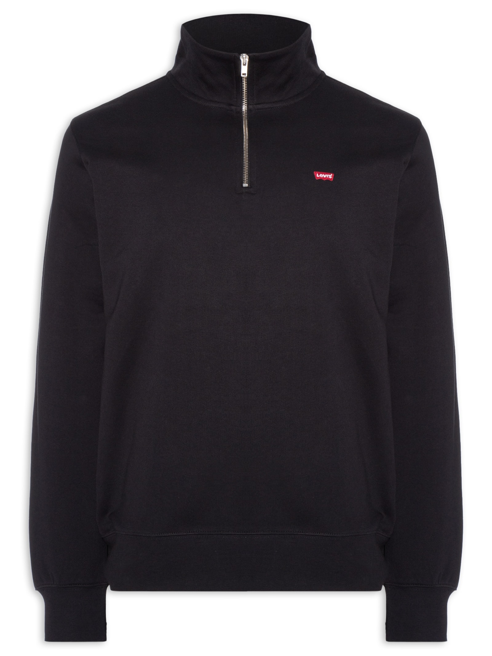 Moletom Masculino Standard Fit Original HM 1/4 Zip Preto Levi's