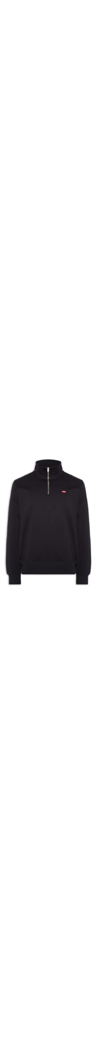 Moletom Masculino Standard Fit Original HM 1/4 Zip - Preto