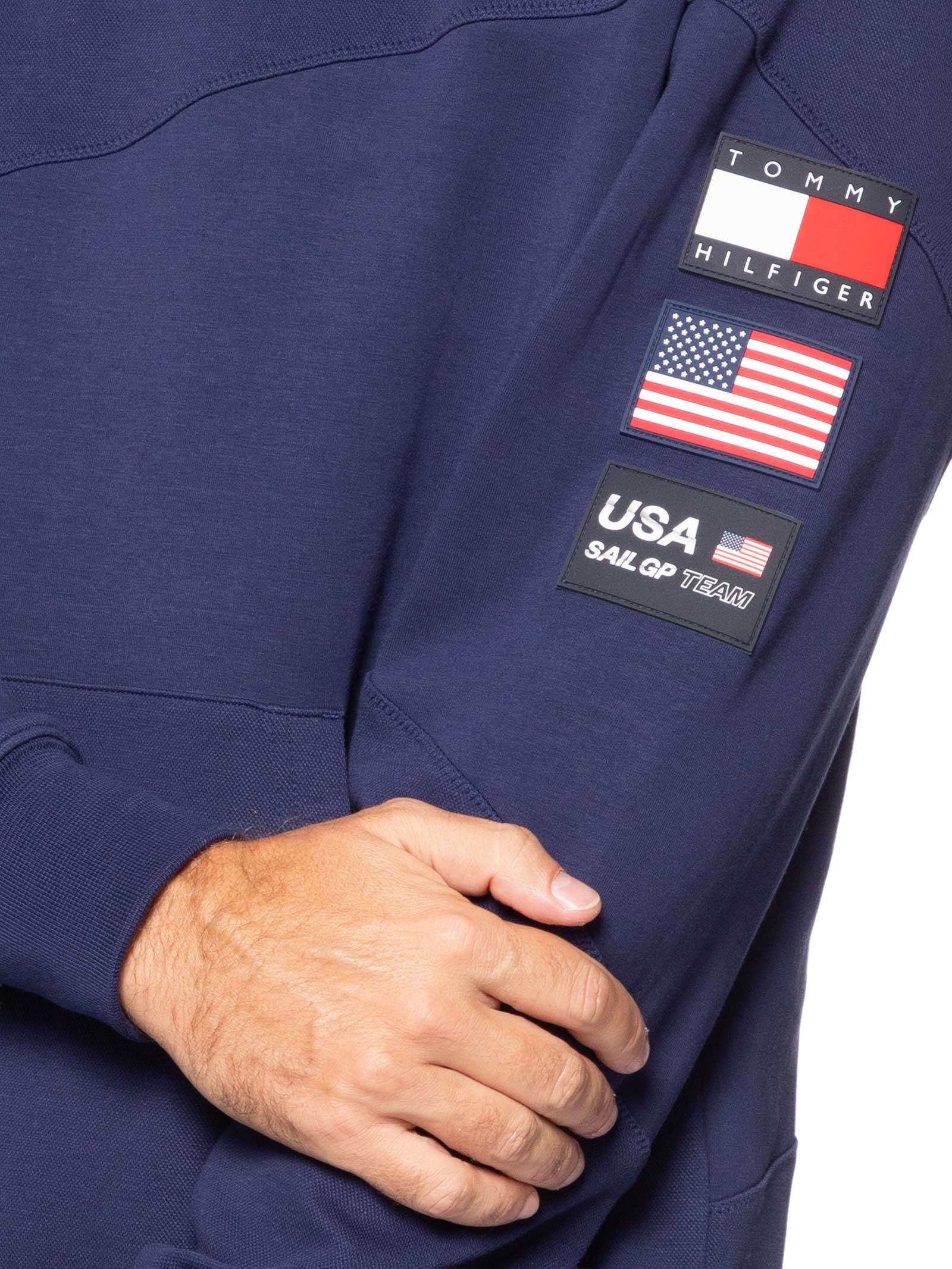 Moletom Masculino US Sailgp Sailing Half Azul Tommy Hilfiger