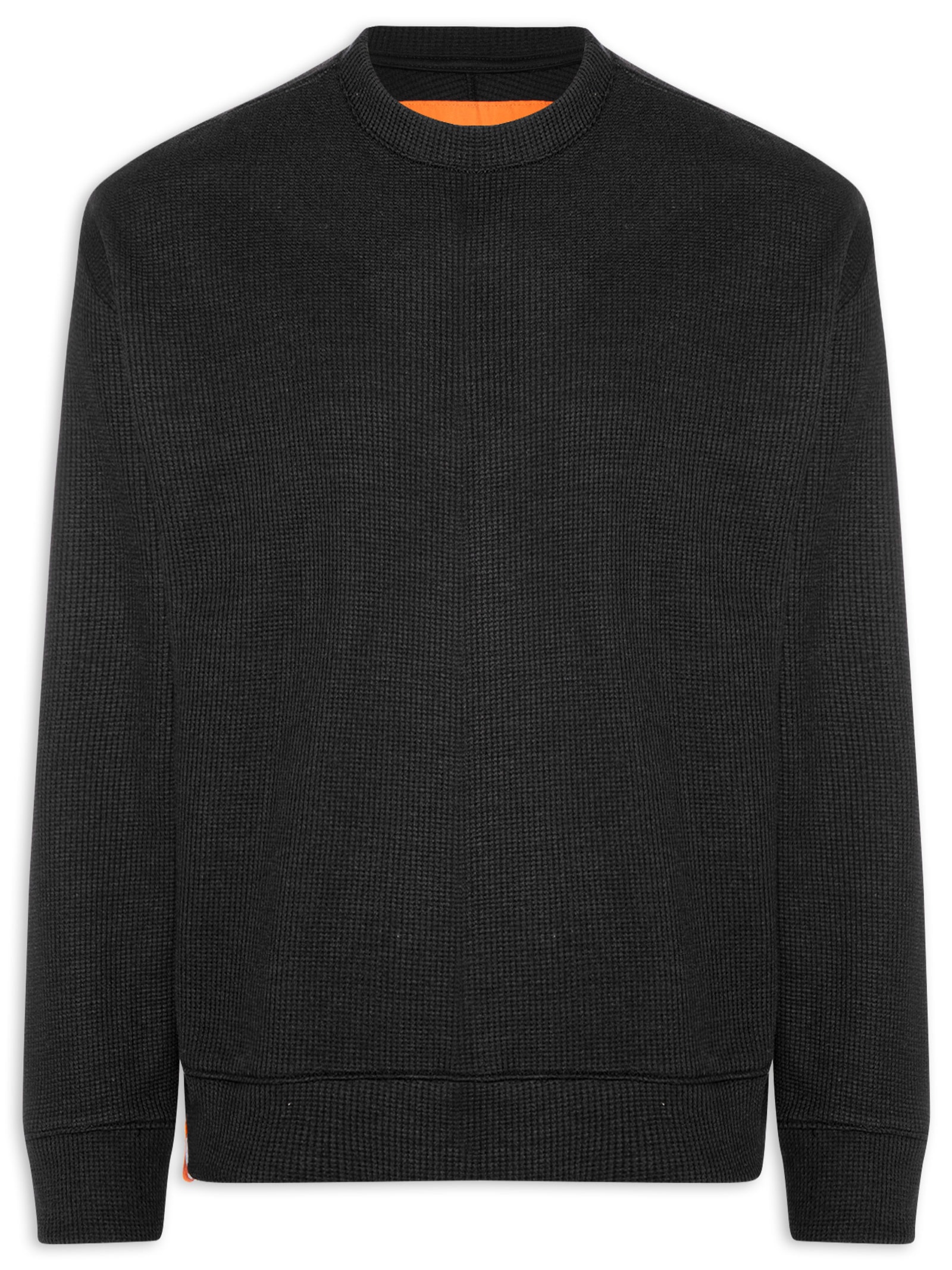 Moletom Masculino Waffle Texture Preto Osklen