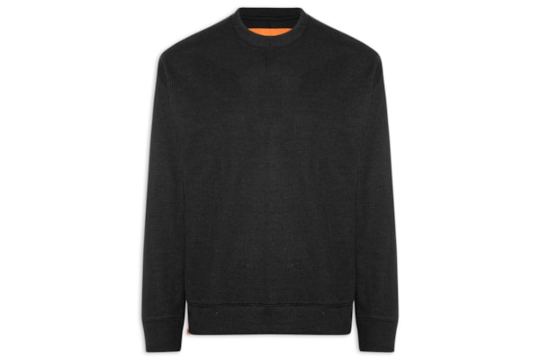 Moletom Masculino Waffle Texture - Preto