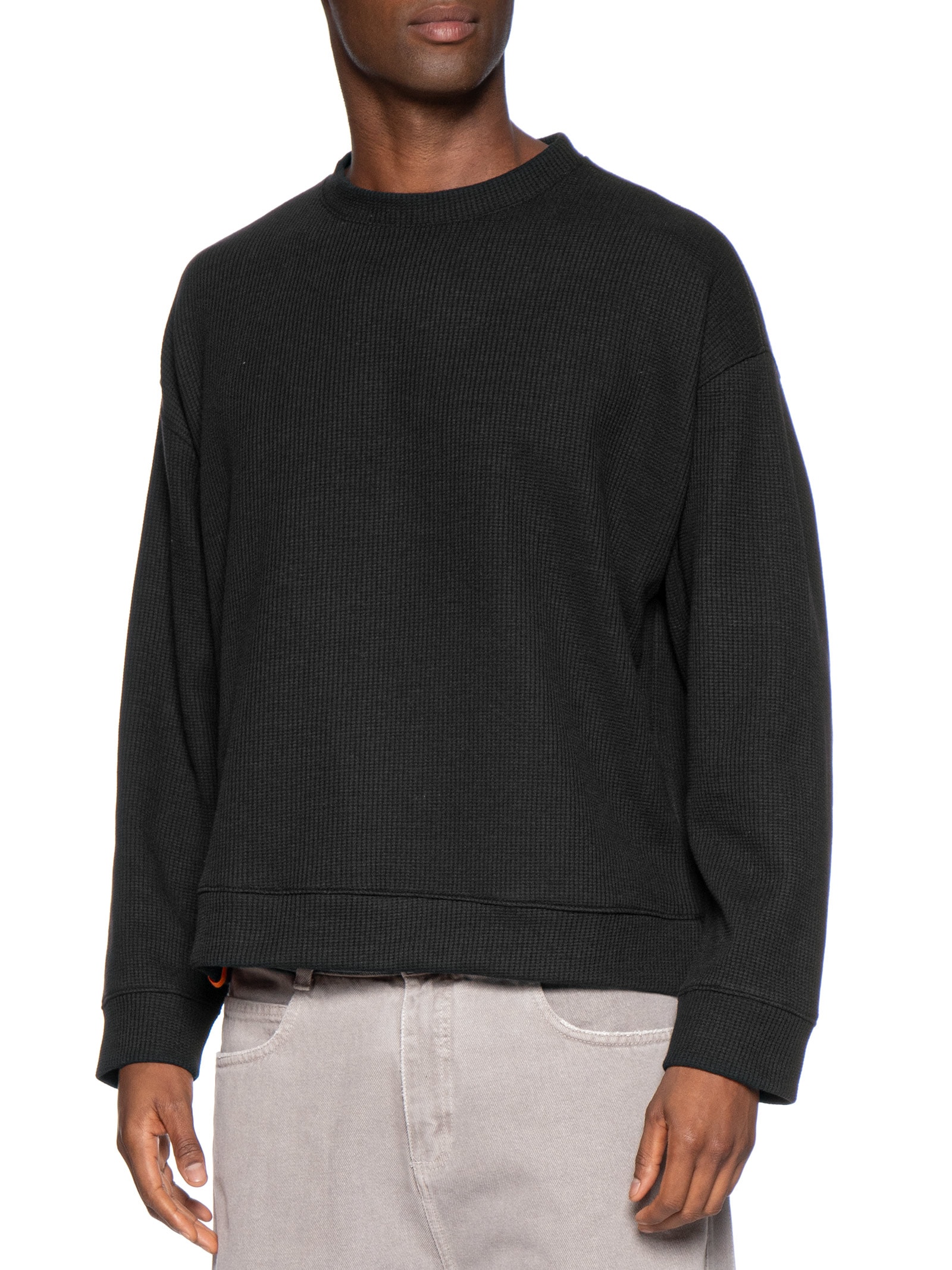 Moletom Masculino Waffle Texture Preto Osklen