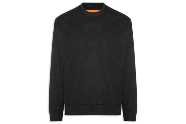 Moletom Masculino Waffle Texture - Preto